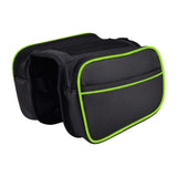 Maxbell Bike Bag Detachable Waterproof Bike Pannier Portable Bicycle Front Frame Bag Style A Green