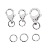 Max 3 Sets Lobster Claw Clasps Jewelry Findings DIY Key Rings Crafts