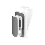 Maxbell sun Visor Sunglasses Clip Organizer Space Saving for Auto SUV White Grey