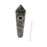 Max Natural Quartz Clear Crystal Tobacco Pipe Wand Cigarette D