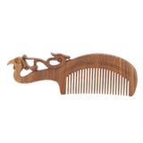 Maxbell Sandal Wood Wooden Hair Comb Anti Static Massage Natural Brush Regular Teeth Handmade for Women Men Kids