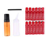 Maxbell 24pcs Hair Roots Curling Clamps Clips Curls Hair Roller Perm Rod Accessory