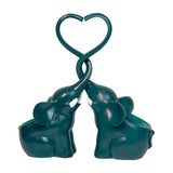 Maxbell 2x Elephant Planter Elephant Figurine Plant Pots Home Decor Flower Pot Green