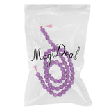 Maxbell 6mm Faceted Round Gemstone Loose Beads Strand 15.5 Inch/ Strand Purple Grape