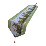 Maxbell Cute Easter Table Runner Easter Eggs for Indoor Outdoor Holiday Dining Style E