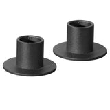 Maxbell 2Pcs Pillar Candle Holder Iron Candlestick Decorative for Anniversary Party