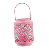 Maxbell Votive Tealight Candle Holder Ornament Candlestick for Shelf Fireplace Hotel Pink