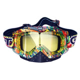 Max Motorcycle Windproof Anti-Fog Goggles Skiing Snowboard Glasses Color 8