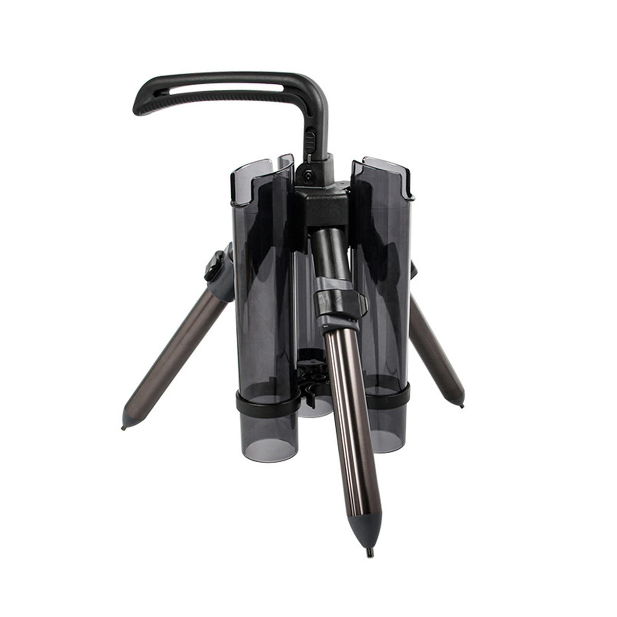 Maxbell Fishing Rod Tripod Bracket Lightweight Stand Holder Rack for Ship Boat gray short
