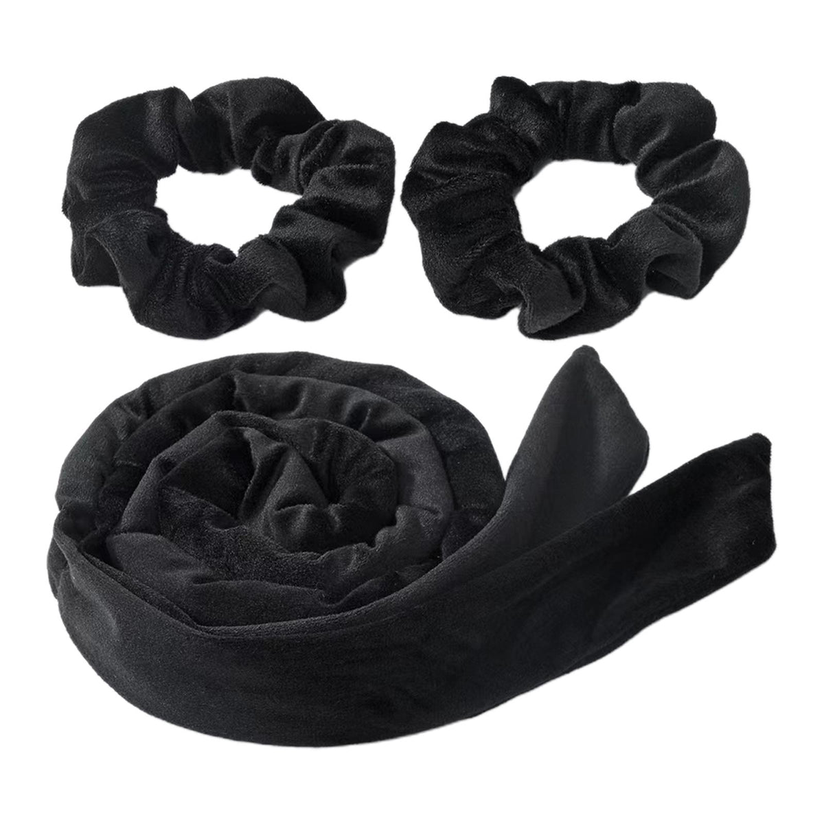 Maxbell Overnight Heatless Curling Rod Hair Roller Comfortable for Long Short Hair Black
