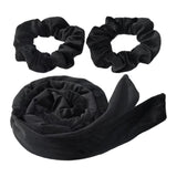 Maxbell Overnight Heatless Curling Rod Hair Roller Comfortable for Long Short Hair Black