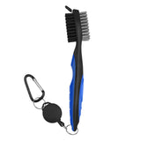 Maxbell Golf Club Brush with Carabiner Groove Cleaner for Golf Accessories Blue