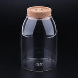 Maxbell Decorative Cork Clear Glass Kitchen Storage Tank Sealed Cans Bottle Button M