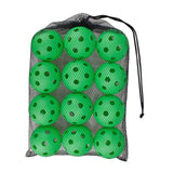 Maxbell 12 Pieces Pickleball Balls Competition Ball for Sanctioned Tournament Play Green
