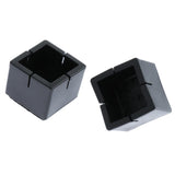 Max 10Pcs Silicone Caps Felt Pads for Square Chair Leg  3x3.3cm