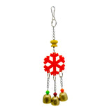 Maxbell 2 Pcs Bird Swing Toy for African Grey Parakeet Cockatiel Cage Accessory 9x30cm