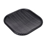 Maxbell Rattan Food Serving Tray Wicker Water Drink Platter Square Dish Plate 12inch