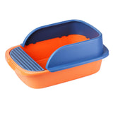 Maxbell Pet Toilet Pan Cat Litter Box for Sand Box Supplies Small Animals Kitten Orange