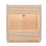 Maxbell Natural Wooden Hay Feeder Rabbit Feeder Pet Cage Fixed Hay Rack Manger