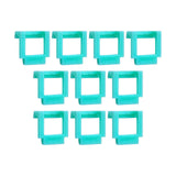 Maxbell 10 Pieces Pci-E Riser Card Retainer Computer Components PCIe Fixing Buckle Light Blue