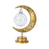 Maxbell Iron Eid Moon Light Ramadan Mubarak Decorations for Home Window Office Light