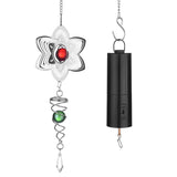 Max 3D Metal Wind Chime Whirl Moving Rotating Hanging Decoration Flower