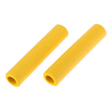 Maxbell 1Pair Non Slip Silicone Sponge Bike Handlebar Grips without Plug Yellow
