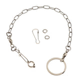 Maxbell Pet Bird Leash Parrot Foot Chain Stainless Steel Training Anklet Ring 07