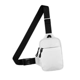 Maxbell Sports Chest Bag Wallet with Zipper Pocket for Outdoor Sport Trekking Gym White