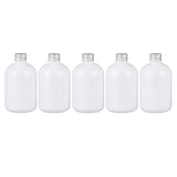Max Maxb 350ml Empty Plastic Shampoo Bottles Liquid Soap Lotion Containers 5pcs Silver
