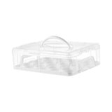 Maxbell Cupcake Carrier Cupcake Storage Containers for Cheesecakes Pies Baked Treats White