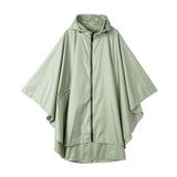 Max Unisex Waterproof Hooded Rain Jacket Coat Waterproof Rain Poncho Green