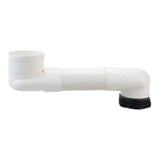 Maxbell Offset Toilet Flange Extension Drain Pipe for Plumbing Drainage Systems 40cm