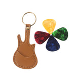 Maxbell PU Leather Guitar Pick Holder Keychain Guitar Accessories Guitar Picks Case