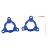 Max CNC Aluminum Motorcycle Front Suspension Fork Preload Adjusters 17mm Blue