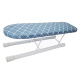 Maxbell Mini Ironing Board Non Slip with Folding Legs Ironing Table for Dorm Home Blue