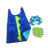 Maxbell Dinosaur Costume Cape Cosplay Stage Performances Carnival Prop for Kids blue light blue