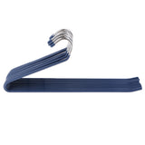 Maxbell 10pcs S-type Non-slip Stainless Steel Pant Trousers Jean Hangers  Blue_1