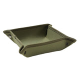 Maxbell Collapsible Key Storage Tray Sundries Box for Bedroom Home Bathroom Small Green