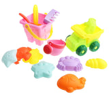 Maxbell 14 Pieces Kids Beach Sand Toys Set Sandbox Toys with Truck Sand Rake & More