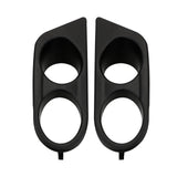 Maxbell 2 Pieces Fog Light Cover Accessories Vehicle for BMW 3 Series E46 M3 Black