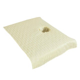 Max Pure Cotton Massage Table Face Hole Towel Beauty Bed Cover Sheet Beige
