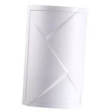 Maxbell Rotating Triangle Cabinet Cosmetic Storage Rack for Table Bathroom 2 Tiers White