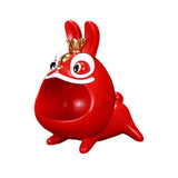 Maxbell Resin Chinese Rabbit Statue Desktop Holder Decor for Living Room Handicraft