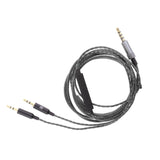 Maxbell 3.5mm to 2.5mm Cable with Mic Replacement for Sol Republic Headphone Black