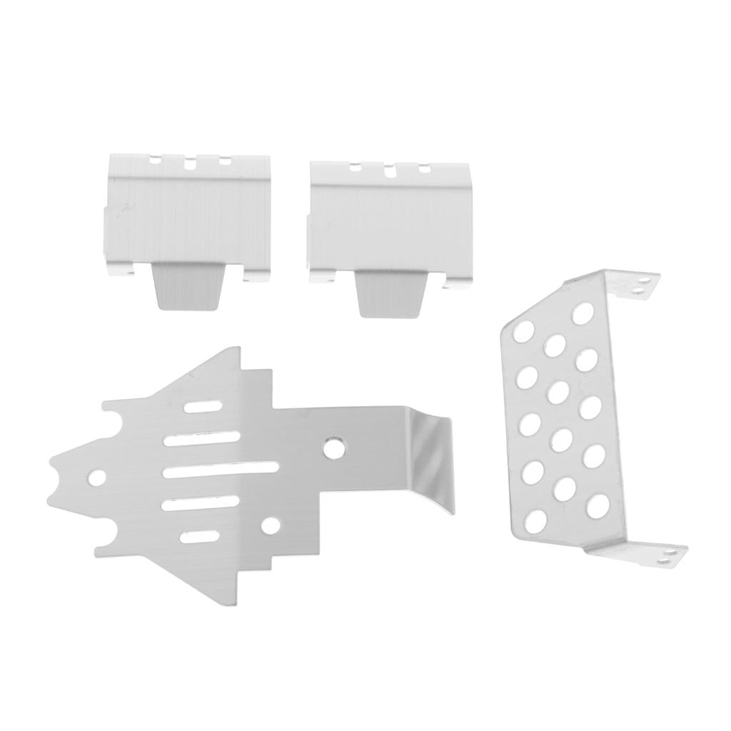 Max 1/10 Metal Chassis Armor Plate Set 4-piece for TRAXXAS RC Climbing Car