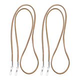 Maxbell 2X Anti-slip Eyeglass Sunglass Rope Cord Strap Spectacles Retainer Brown