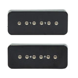 Maxbell 2 Pieces Black Bass Humbucker Pickup Precision Bass Soap Box Vintage Style