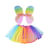 Maxbell Girls Dress Up Costume Fairy Wing Skirt Outfit for Events Cosplay Decoration