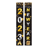 Maxbell 1 Pair New Year Porch Sign Banners Couplet Decor for Festival Doorway Garden Style C